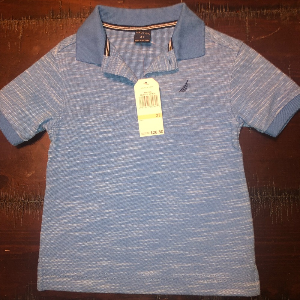 Nautica 2T polo shirt NWT